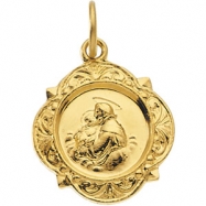 Picture of 14K Yellow Gold St. Anthony Medal