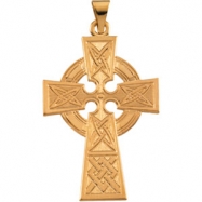 Picture of 14K Yellow Gold Large Celtic Cross Pendant