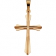 14K Yellow Gold Cross Pendant