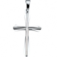 Picture of 14K White Gold R16033.14kw.24.00x.p.cross Pendant