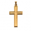 14K Yellow Gold Large Cross Pendant