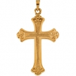 14K Yellow Gold Cross Pendant