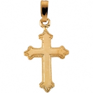 Picture of 14K Yellow Gold Childs Cross Pendant