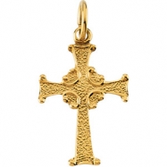 Picture of 14K Yellow Gold Childs Cross Pendant