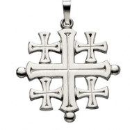 Picture of 14K Yellow Gold Jerusalem Cross Pendant