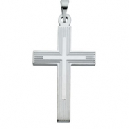 Picture of Sterling Silver Extra Heavy Cross Pendant