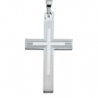 Sterling Silver Extra Heavy Cross Pendant