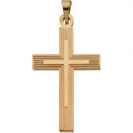 Picture of 14K Yellow Gold Extra Heavy Cross Pendant