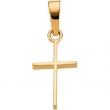 14K Yellow Gold Cross Pendant