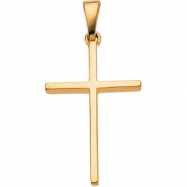 Picture of 14K Yellow Gold 22.75 X Cross Pendant