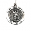 14K Yellow Gold St. John The Baptist Medal