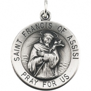 Picture of 14K Yellow 15.00 MM St. Francis Of Assisi Medal