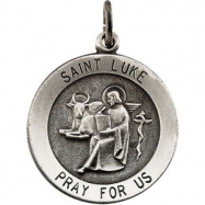 Picture of Sterling Silver 15.00 MM St. Luke Medal