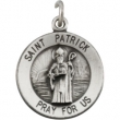 Sterling Silver 15.00 MM St. Patrick Medal