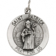 Picture of Sterling Silver 18.00 MM St. Patrick Medal