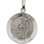 Picture of 14K White 18.00 MM ST. PATRICK MEDAL St. Patrick Medal