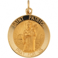 Picture of 14K Yellow 18.00 MM St. Patrick Medal