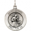 14K Yellow 12.00 MM St. Gerard Medal