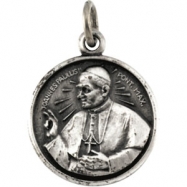 Picture of 14K Yellow 17.00 MM Pope John Paul Ii Medal