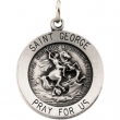 14K Yellow 12.00 MM St.george Medal