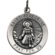 14K Yellow 15.00 MM St.peregrine Medal