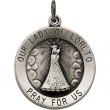 14K Yellow 18.00 MM Our Lady Of Loreto Medal