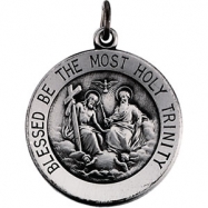 Picture of Sterling Silver Rd Holy Trinity Pend Medal