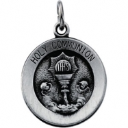 Picture of Sterling Silver Rd Holy Communion Pend Medal