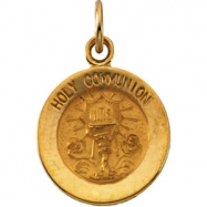 Picture of 14K Yellow Gold Holy Communion Medal