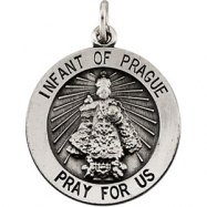 Picture of Sterling Silver Rd Infant Of Prague Pend Medal