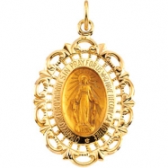 Picture of 14K Yellow Gold Miraculous Medal