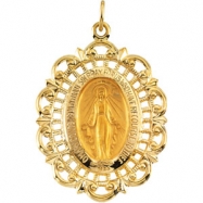 Picture of 14K Yellow Gold Miraculous Medal