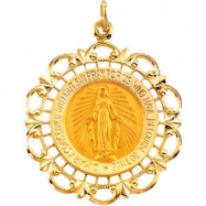 Picture of 14K Yellow Gold Miraculous Medal