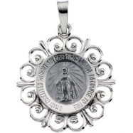 Picture of 14K White Gold Miraculous Medal