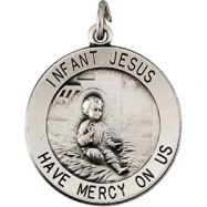 Picture of 14K Yellow Gold Infant Jesus Medal