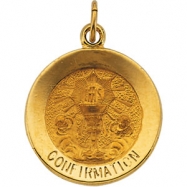 Picture of 14K Yellow 15.00 MM Confirmation Medal