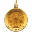 14K Yellow 15.00 MM Confirmation Medal