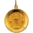 14K Yellow 18.00 MM Confirmation Medal