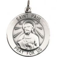 Picture of 14K Yellow 15.00 MM St. Paul The Apostle Medal