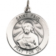 14K Yellow 18.00 MM St. Paul The Apostle Medal