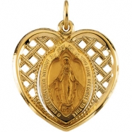 Picture of 14K Yellow Gold Miraculous Medal