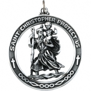 Picture of Sterling Silver 38.75 Rd St. Christopher Pend Medal