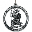 Sterling Silver 38.75 Rd St. Christopher Pend Medal