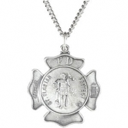 Picture of Sterling Silver 25.00 MM St.florian Medal