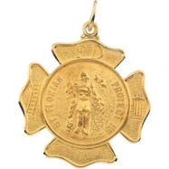 Picture of 14K Yellow 25.00 MM St.florian Medal