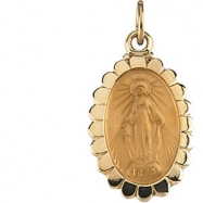 Picture of 14K Yellow Gold Miraculous Medal