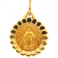 Picture of 14K Yellow Gold Miraculous Medal