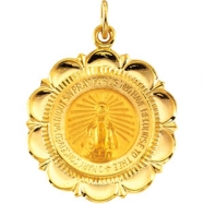 Picture of 14K Yellow Gold Miraculous Medal