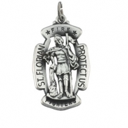 Picture of Sterling Silver 30.00X20.00 MM St. Florian Medal