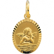 Picture of 14K Yellow Gold Angel Pendant